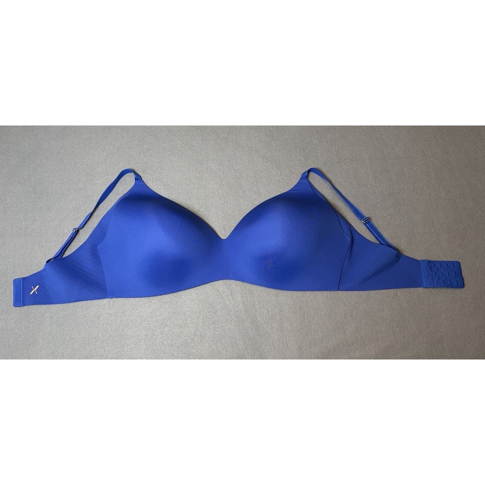 Knix Wire Free Wireless Blue Lightly Padded Bra Women's Sz 8+ (fits 40DDD - 42G)